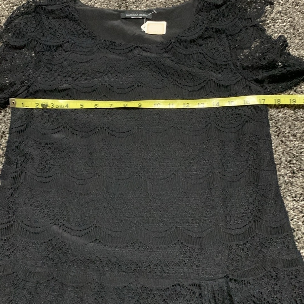 Marissa Webb Black Lace Dress M - Picture 12 of 15